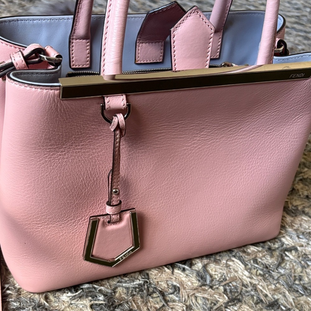 Fendi Light Pink Satchel Silver Hardware 8x11x5 - Picture 15 of 17